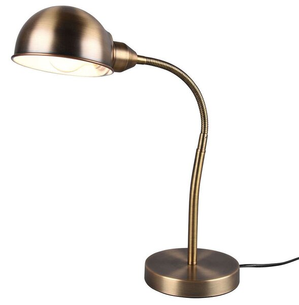 Φωτιστικό Επιτραπέζιο Perry 504900104 16x46cm 1xE27 10W Brass Trio Lighting