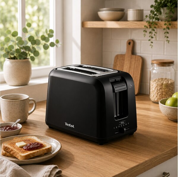 Φρυγανιέρα Tefal Vita TT1A1830 με ισχύ 800W και χωρητικότητα 2 φέτες ψωμιού - Black