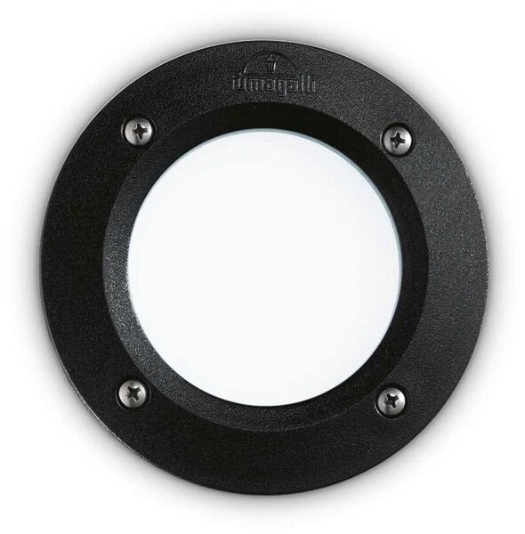 Φωτιστικό Τοίχου Χωνευτό Avenue Round 096551 13,5x8cm GX53 max 10W Black Ideal Lux