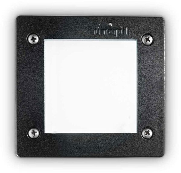 Φωτιστικό Τοίχου Χωνευτό Avenue Square 096582 11,5x11,5cm GX53 max 10W Black Ideal Lux