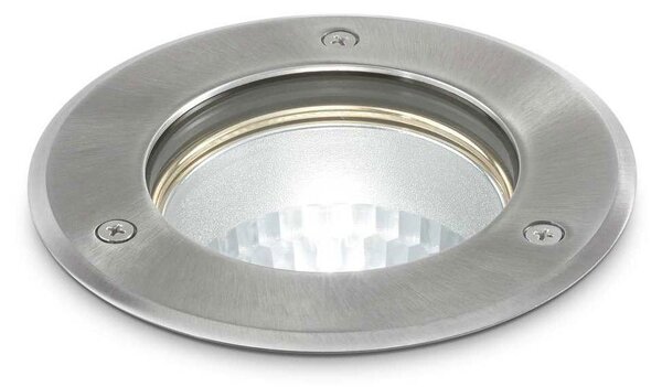 Φωτιστικό Δαπέδου Χωνευτό Park Round Small 032832 12x 13,5cm GU10 max 20W Steel Ideal Lux