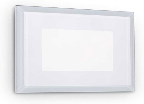 Φωτιστικό Τοίχου Χωνευτό Indio 255781 10,5x8cm LED 5W 3000K 440Lm White Ideal Lux