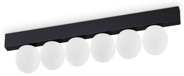 Φωτιστικό Οροφής - Ράγα Ping Pong 313290 43,5x6x9cm Led 1500lm 18W 3000K Black Ideal Lux