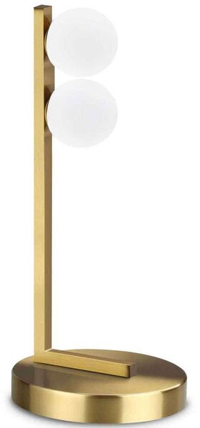 Φωτιστικό Επιτραπέζιο Ping Pong 328300 15x15x35cm Led 500lm 6W 3000K Brass Ideal Lux