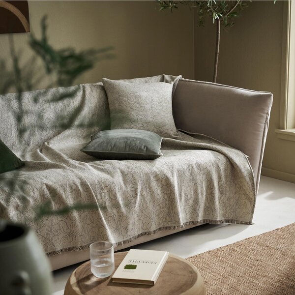 Ριχτάρι Πολυθρόνας (180x180) Gofis Home Aradia Olive Beige 430/06