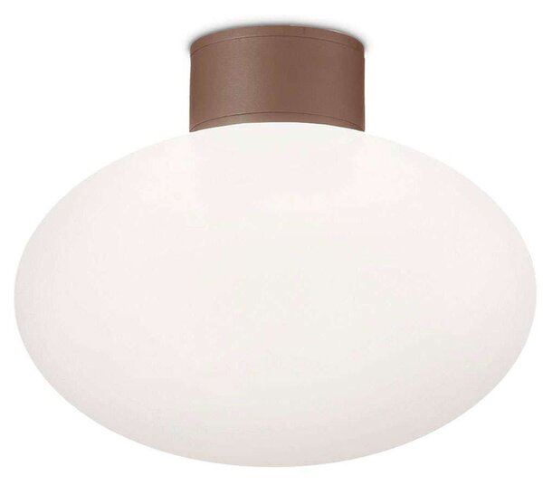 Φωτιστικό Οροφής - Πλαφονιέρα Clio 326795 Φ9x4cm 1xE27 42W Coffee Ideal Lux