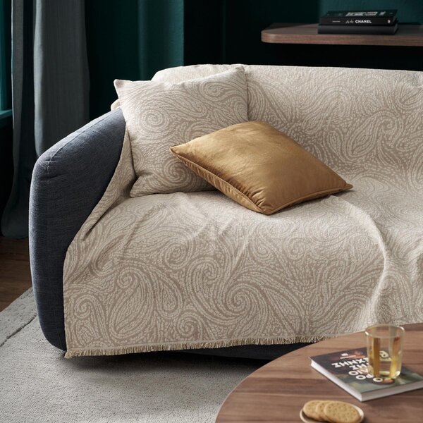 Ριχτάρι Πολυθρόνας (180x180) Gofis Home Ondine Beige 448/06