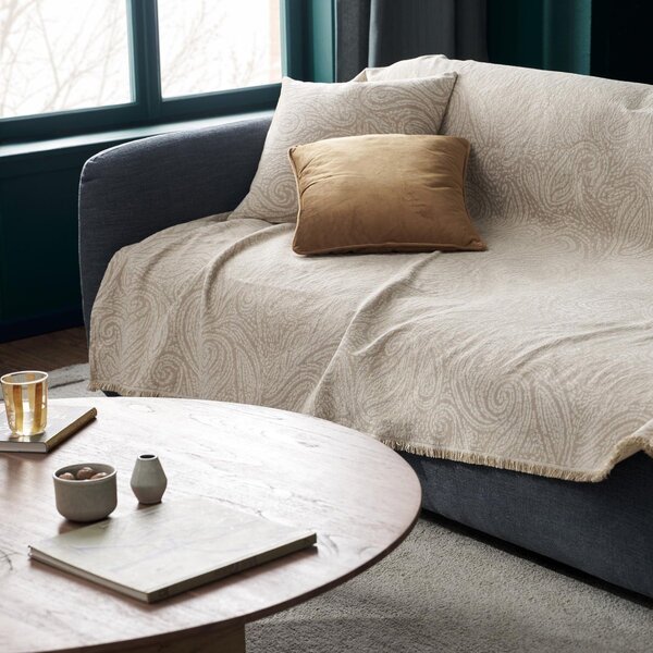 Ριχτάρι Πολυθρόνας (180x180) Gofis Home Ondine Beige 448/06