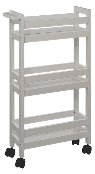 Τρόλεϊ/Ραφιέρα 3 Θέσεων (40x15.5x75) F-V Wheels Trolley Naturel 174762O