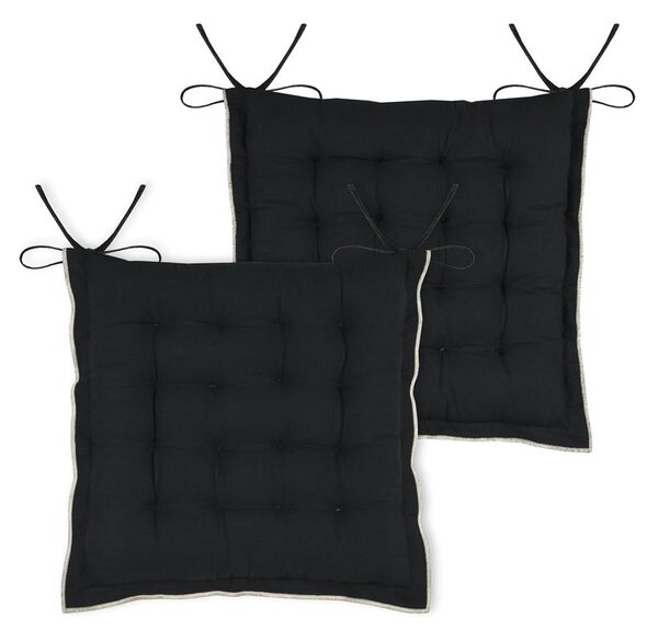 Μαξιλάρι Καρέκλας 2 Όψεων (38x38+4) S-F Helios Black CUD092006GAL