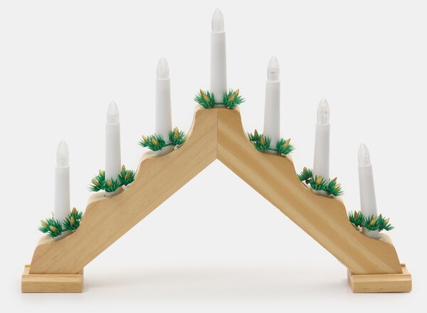 Sinsay - Χριστουγεννιάτικος LED κηροστάτης Advent - μπεζ