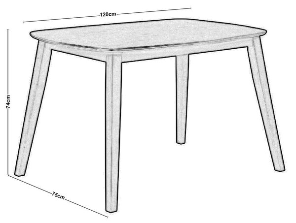 Τραπέζι 120x75cm OPTIMAL Green Walnut