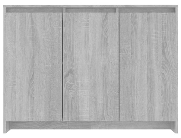 VidaXL Μπουφές Γκρι Sonoma 102x33x75 εκ. από Επεξεργασμένο Ξύλο