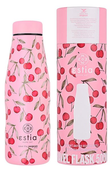 Μπουκάλι Θερμός 500ml Estia Save The Aegean Cherry Rose 01-16647