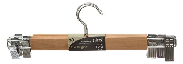 Κρεμάστρες Ρούχων Με Κλιπ (Σετ 3τμχ) F-V Clip Hanger 151518C