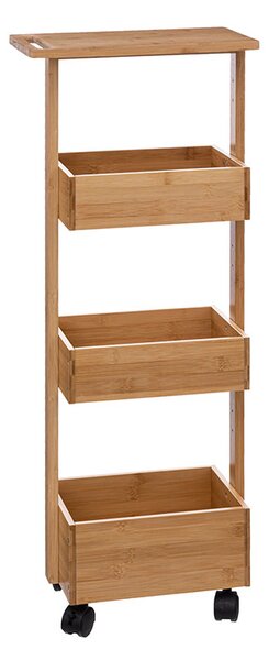 Τρόλεϊ/Ραφιέρα 3 Θέσεων (25x23x86) F-V Bamboo Trolley Wheels 174783