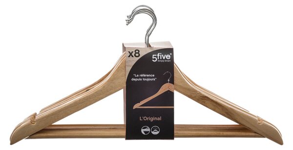 Κρεμάστρες Ρούχων (Σετ 8τμχ) F-V Wood 151505