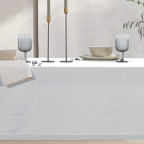 Τραπεζομάντηλο (150x180) Nef-Nef Homeware Steady White