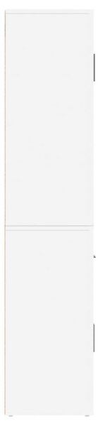 VidaXL Ντουλάπα Γυαλιστερό Λευκό από Επεξεργασμένο Ξύλο
