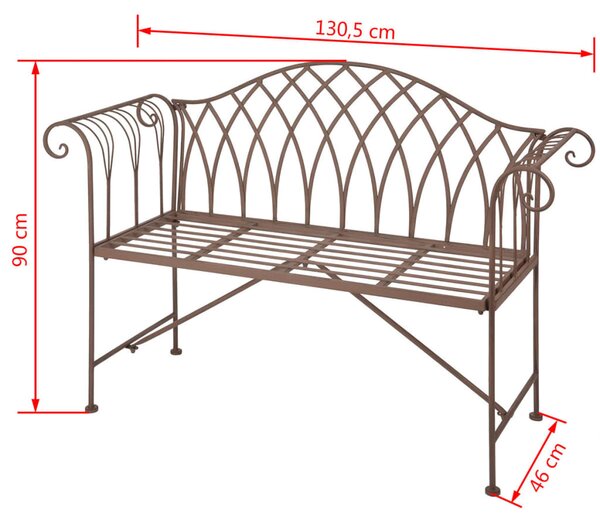 Esschert Design Παγκάκι Κήπου με Ρετρό Αγγλικό Στιλ MF009