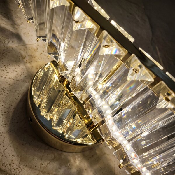 ΕΠΙΤΟΙΧΟ ΦΩΤΙΣΤΙΚΟ LED APP1951-W 50 cm GOLD