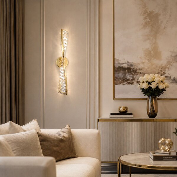 ΕΠΙΤΟΙΧΟ ΦΩΤΙΣΤΙΚΟ LED APP1951-W 50 cm GOLD