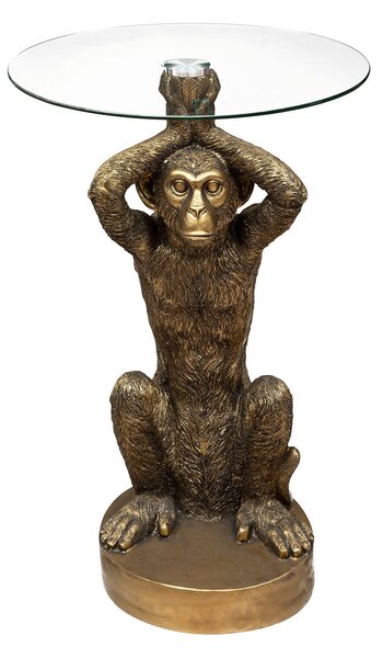 Βοηθητικό Τραπεζάκι Atmosphera Wild Monkey σε σχήμα πιθήκου, με διαστάσεις 40x40x52cm