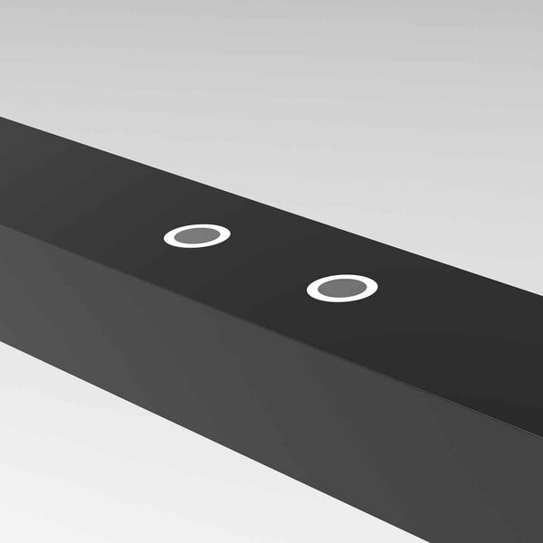 Steinhauer LED κρεμαστό φωτιστικό Bande, πάνω/κάτω, μαύρο, 120 cm, CCT, dimmer, ρυθμιζόμενος, Μαύρο, Σαλόνι / τραπεζαρία, Μέταλλο, σύγχρονο