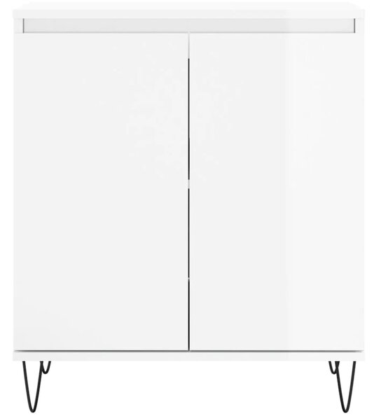 VidaXL Ντουλάπι Γυαλιστερό Λευκό 60x35x70 εκ. από Επεξεργασμένο Ξύλο