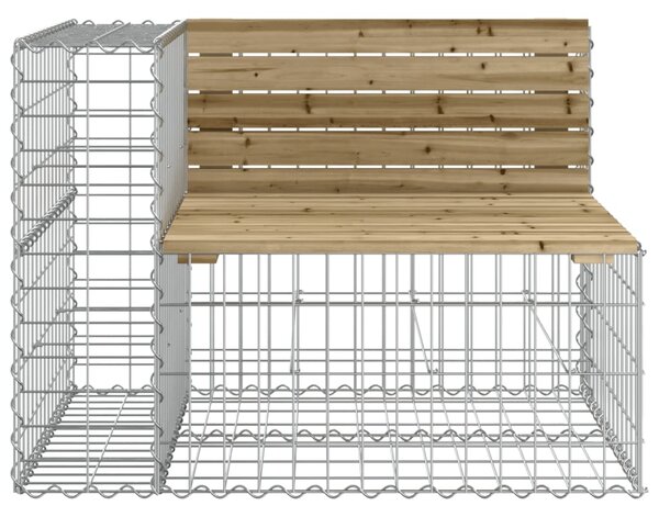 VidaXL Παγκάκι Κήπου Συρματοκιβώτιο 287x71x65,5 εκ. Εμποτ. Ξύλο Πεύκου