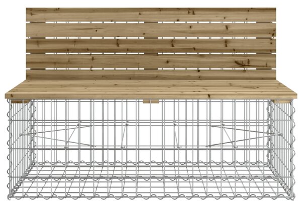 VidaXL Παγκάκι Κήπου Συρματοκιβώτιο 287x71x65,5 εκ. Εμποτ. Ξύλο Πεύκου