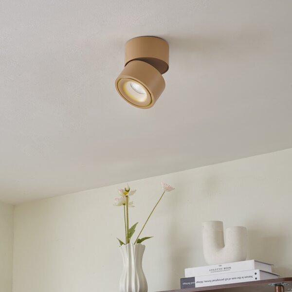 Arcchio LED σποτ οροφής Rotari, καφέ, 1-φωτεινός, 8,9W, ρυθμιζόμενος, Καφέ / Σκουριάς, Διάδρομος, Αλουμίνιο, σύγχρονο