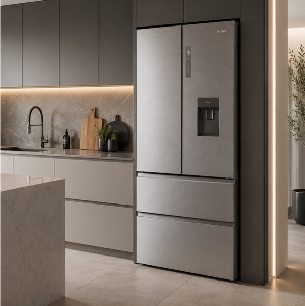 Ψυγείο Multidoor Haier HFW7819EWMP Total No Frost, με WiFi, Bluetooth, Συνολική Χωρητικότητα 537L, Ενεργειακή Κλάση Ε και Ύψος 192.5cm