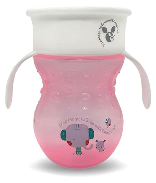 Ποτήρι Εκπαιδευτικό 270ml Cangaroo Magical 360 Pink C0669H