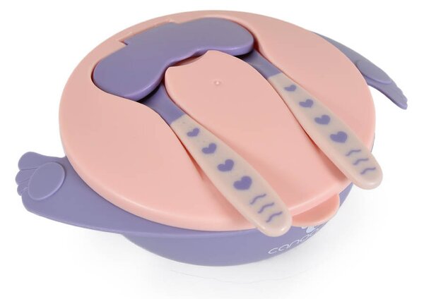 Φαγητοδοχείο Με Κουτάλι & Πιρούνι (Σετ) 300ml Cangaroo Jelly Pink F1730