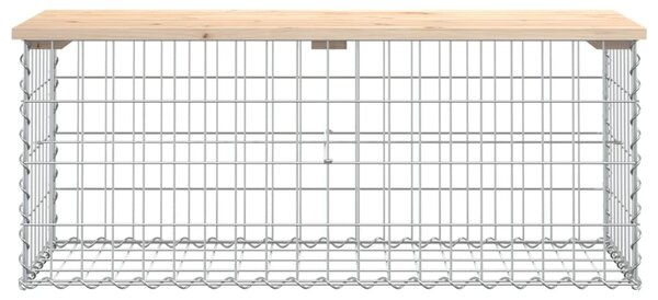 VidaXL Παγκάκι Κήπου Συρματοκιβώτιο 103x44x42 εκ. Μασίφ Ξύλο Πεύκου