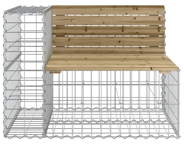 VidaXL Παγκάκι Κήπου Συρματοκιβώτιο 92x71x65,5 εκ. Εμποτ. Ξύλο Πεύκου