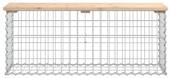 VidaXL Παγκάκι Κήπου Συρματοκιβώτιο 103x31,5x42 εκ. Μασίφ Ξύλο Πεύκου