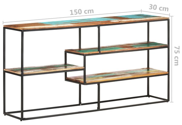 VidaXL Ραφιέρα 150 x 30 x 75 εκ. από Μασίφ Ανακυκλωμένο Ξύλο