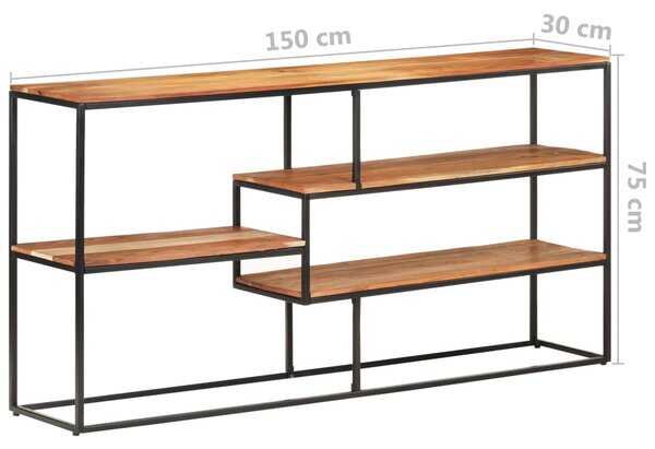 VidaXL Ραφιέρα 150 x 30 x 75 εκ. από Μασίφ Ξύλο Ακακίας