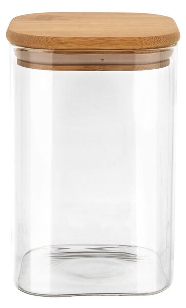 Δοχείο Αποθήκευσης Γυάλινο Με Καπάκι Bamboo Essentials 950ml - Estia