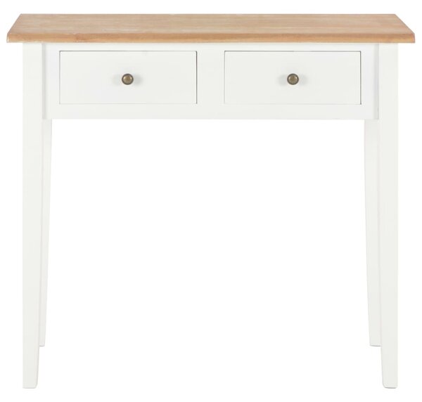 280053 vidaXL Dressing Console Table White 79x30x74 cm Wood