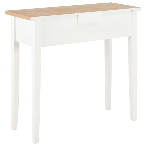 280053 vidaXL Dressing Console Table White 79x30x74 cm Wood