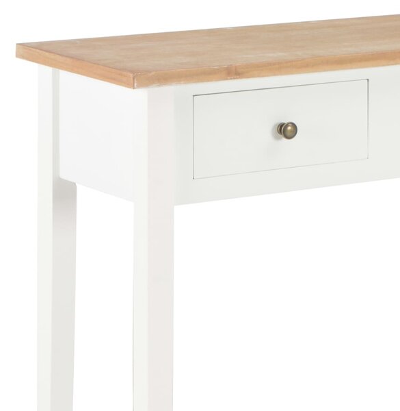 280053 vidaXL Dressing Console Table White 79x30x74 cm Wood