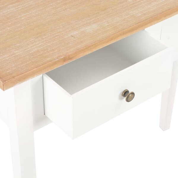 280053 vidaXL Dressing Console Table White 79x30x74 cm Wood