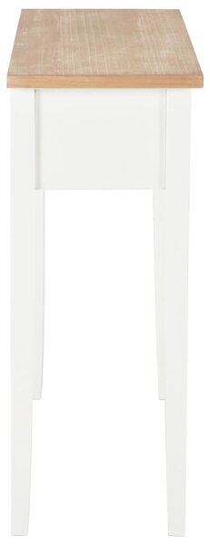 280053 vidaXL Dressing Console Table White 79x30x74 cm Wood