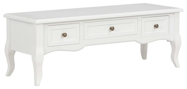 280048 vidaXL TV Cabinet White 100x35x35 cm Wood