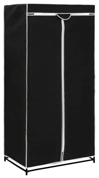 282437 vidaXL Wardrobe Black 75x50x160 cm