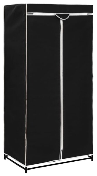 282441 vidaXL Wardrobes 2 pcs Black 75x50x160 cm