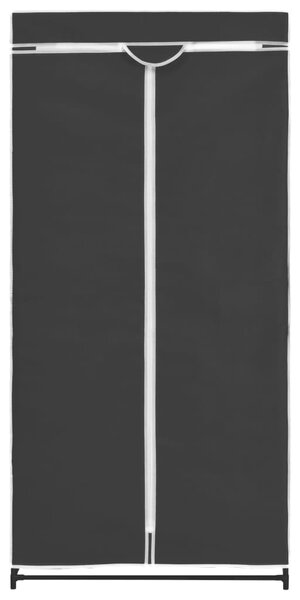 282437 vidaXL Wardrobe Black 75x50x160 cm